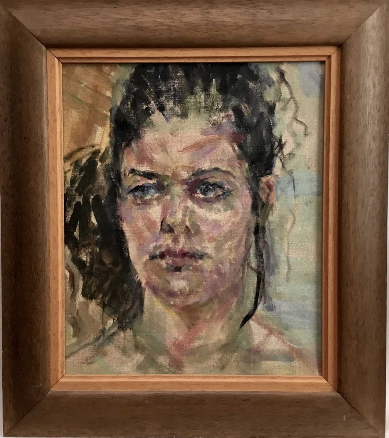 Lot 4 - Elisabeth Fraser (b.1930) collection of oils on canvas and board - seven portraits, each framed