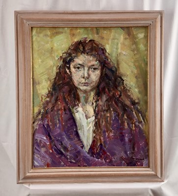 Lot 4 - Elisabeth Fraser (b.1930) collection of oils on canvas and board - seven portraits, each framed