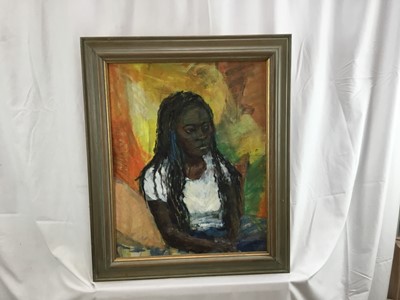 Lot 4 - Elisabeth Fraser (b.1930) collection of oils on canvas and board - seven portraits, each framed