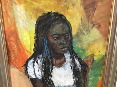 Lot 4 - Elisabeth Fraser (b.1930) collection of oils on canvas and board - seven portraits, each framed