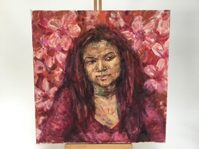 Lot 1 - Elisabeth Fraser (b.1930) collection of ten oil on canvas - portraits, unframed