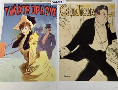 Lot 242 - Set of six limited edition lithographs, 'Six Masters of the Poster of the Eighteen Nineties', published by The Sunday Times