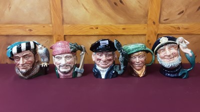 Lot 1249 - Collection of ten large Royal Doulton character jugs
