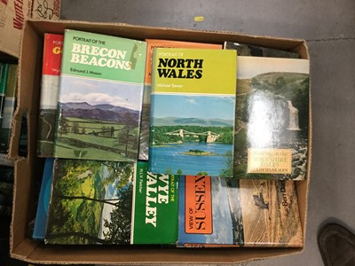 Lot 399 - Two boxes of Hale travel books