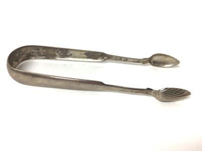 Lot 94 - Rare late 18th / early 19th century Scottish provincial sugar nips, by Robert Keay of Perth; marked RK, double-headed eagle