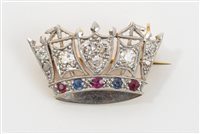 Lot 6 - Fine quality gold (14ct) and platinum Mural...