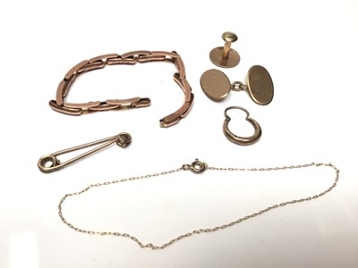 Lot 61 - Group 9ct gold jewllery