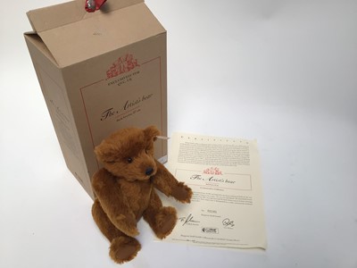 Lot 1839 - Steiff 1999 Club Bear Scottish Bear 654732, 2003 Artist bear 660986, 2002 Decade Bear 420320, 2001 Growling bear 420252. All boxed with certificates.