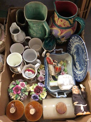 Lot 263 - Four boxes mixed ceramics, tea ware, ornaments and glass