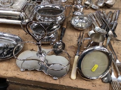 Lot 13 - Quantity of Victorian and later silver plate, including tureens, tea wares and flatware