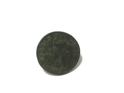 Lot 439 - G.B. Charles II copper farthing 1672