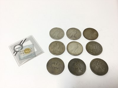 Lot 414 - World - Mixed coins to include U.S. silver Dollars x 6