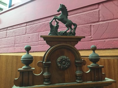 Lot 336 - Large walnut cased Vienna regulator wall clock