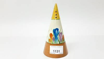 Lot 1131 - Clarice Cliff Bizarre range Crocus pattern sifter