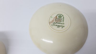 Lot 1024 - Clarice Cliff Crocus pattern trio