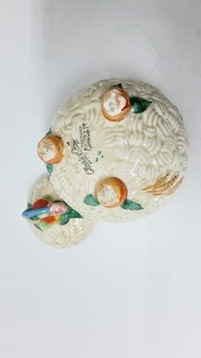 Lot 1025 - Three Clarice Cliff plates, together with a Celtic Harvest preserve pot (4)
