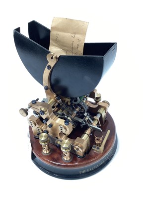 Lot 2442 - Rare early 20th century Ticker Tape Machine 'The Exchange Telegraph Co. Limited Patent' by M. Theiler & Sons, London numbered 5041.