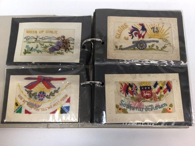 Lot 1407 - Postcards - WW1 Silk Embroidered including Military R.E., A.S.E., R.F., South Lancashire, Royality etc. (50+)