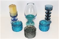 Lot 2103 - 1950s Holmegaard ice blue vase by Per Lutken,...