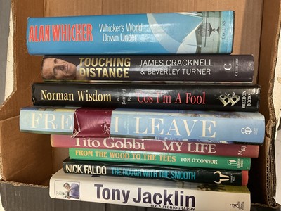 Lot 1726 - Group of signed hardback biographies etc