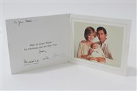 Lot 84 - TRH The Prince and Princess of Wales - signed...