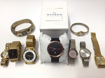 Lot 21 - Group of various stainless steel wristwatches