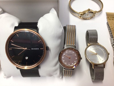 Lot 21 - Group of various stainless steel wristwatches