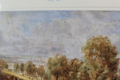 Lot 1009 - Thomas Churchyard watercolour (after Constable) Fen Lane