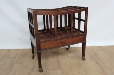Lot 1364 - Late 19th century mahogany Canterbury