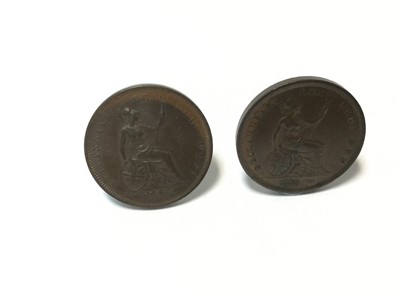 Lot 442 - G.B. - Copper Pennies George IV 1825 AEF and 1826 GEF (2 coins)
