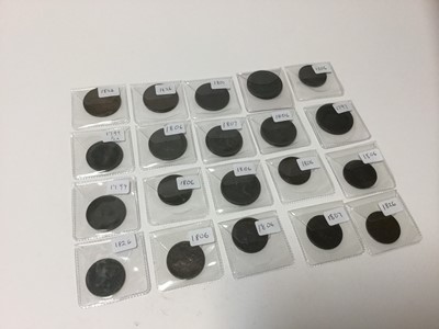 Lot 453 - G.B. - Mixed copper coins to include Soho Mint George III 'Cartwheel' Pennies
