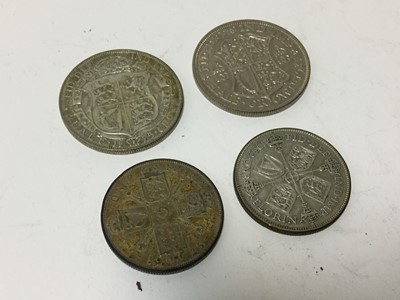 Lot 473 - G.B. - Mixed silver coinage to include Half Crowns George V 1925 GF, 1931 AU, Florins 1925 (N.B. Rev: dark toned) otherwise GF-AVF and 1932 GF-AVF (4 coins)