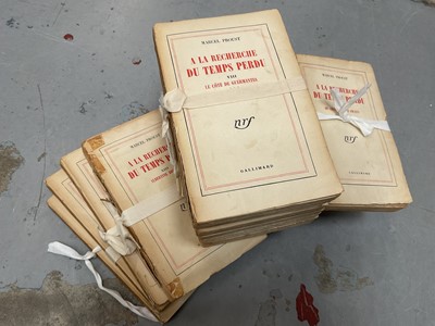 Lot 1757 - Marcel Proust - A La Recherche Du Temps Perdu, 15 Vols, Gallimard, and others
