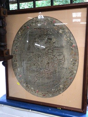 Lot 97 - Sampler map of British Isles