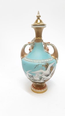 Lot 1283 - Royal Worcester Swan vase