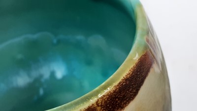 Lot 1116 - Clarice Cliff Bizarre range Inspiration vase with hand painted decoration, 20cm high