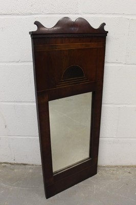 Lot 1437 - A 19th century Continental Biedermeier mahogany wall mirror