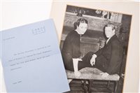 Lot 149 - The Duke and Duchess of Windsor - signed black...