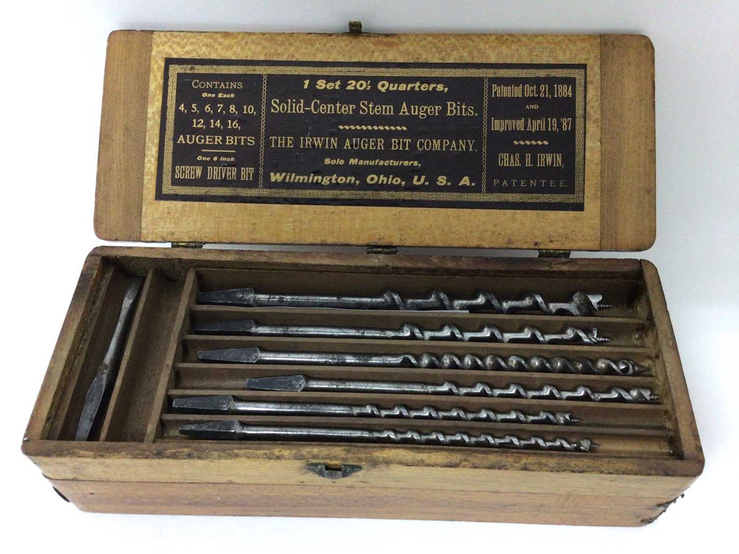Lot 2518 - Irwin Auger bit in original box with label