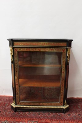 Lot 1311 - 19th century boulework pier cabinet