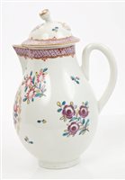 Lot 164 - 18th century Worcester polychrome sparrow beak...