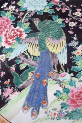 Lot 964 - Two late 19th century Japanese polychrome chargers