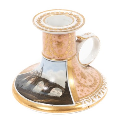 Lot 223 - Chamberlain’s Worcester chamber candlestick, circa 1795