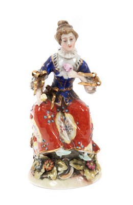 Lot 186 - 19th century Continental porcelain scent bottle