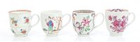 Lot 181 - 18th century Worcester polychrome coffee cup...
