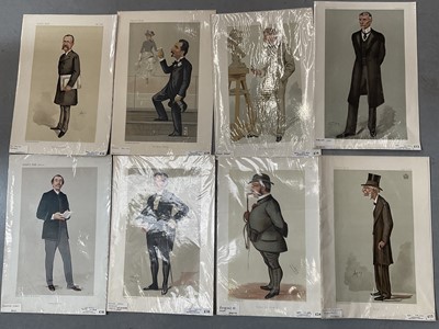 Lot 1466 - Group of period Vanity Fair lithographic prints of notable Americans, artists and bankers, by Spy Ape and others. (18)