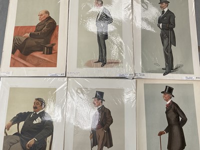 Lot 1467 - Group of period Vanity Fair lithographic prints of Military figures by Spy, Ape and others.  (20)