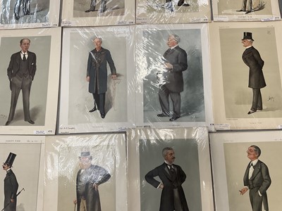 Lot 1463 - Group of period Vanity Fair lithographic prints of Military figures and Architects  (14)