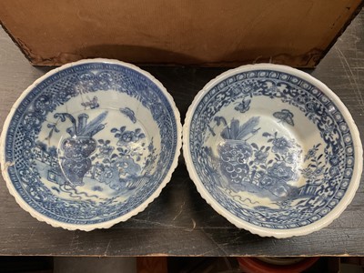Lot 153 - Two 18th century Chinese export blue and white dishes