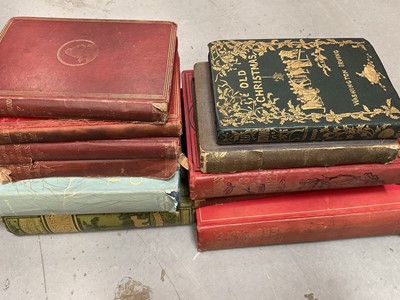 Lot 1752 - Collectable books including Washington Irving, Old Christmas 1876, three Alice in Wonderland books and another